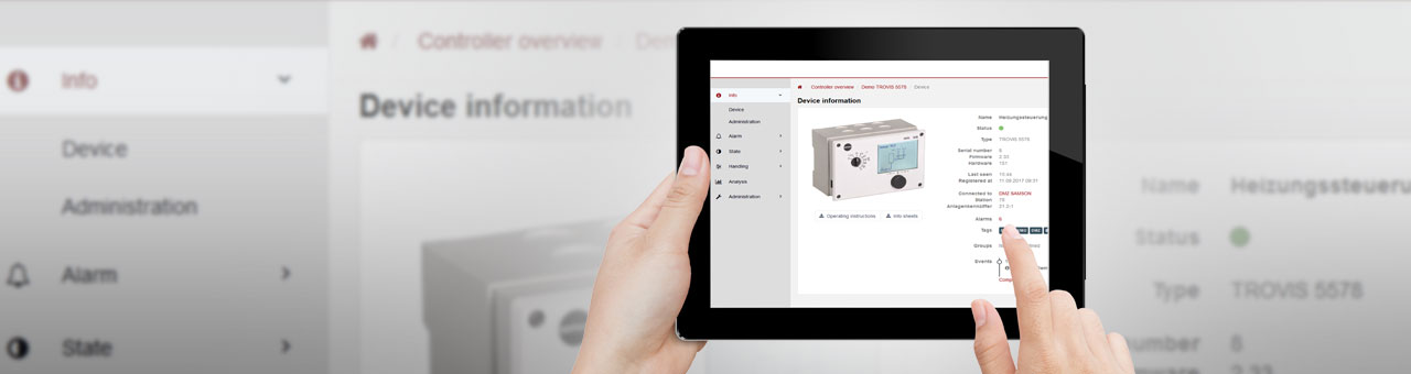 Device information in SAM DISTRICT ENERGY by SAMSON